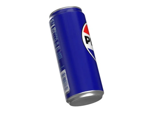 Pepsi Drink Can Sleek 310ml PBR 06 3D Model