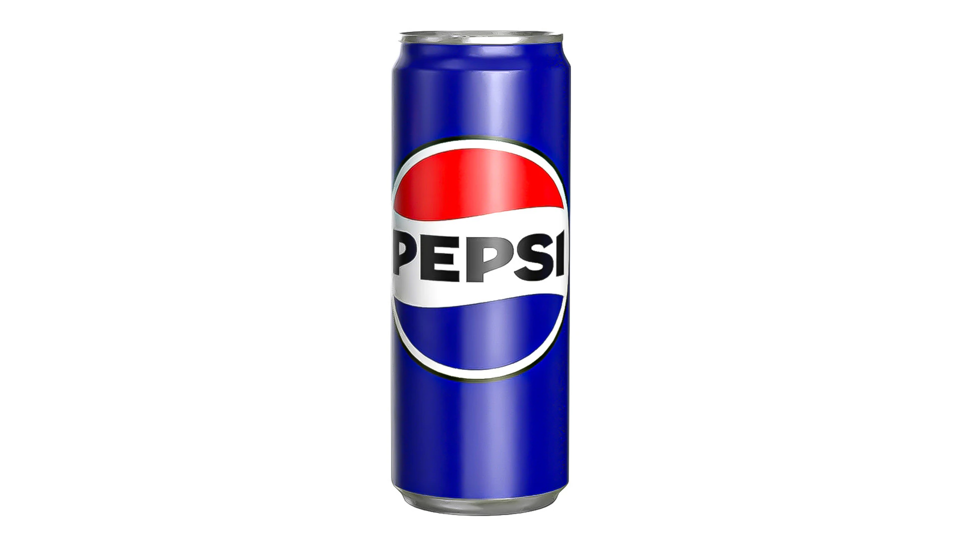 Pepsi Drink Can Sleek 330ml PBR 07 3D Model .c4d .max .obj .3ds .fbx .stl .blend 