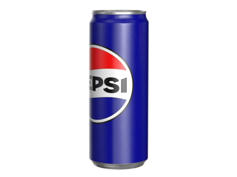 Pepsi Drink Can Sleek 330ml PBR 07 3D Model in Beverage 3DExport