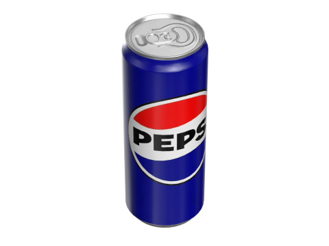 Pepsi Drink Can Sleek 330ml PBR 07 3D Модель