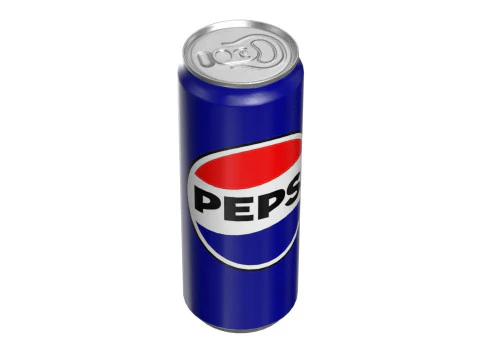 Pepsi Drink Can Sleek 330ml PBR 07 3D Model