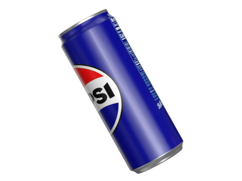Pepsi Drink Can Sleek 330ml PBR 07 3D Модель