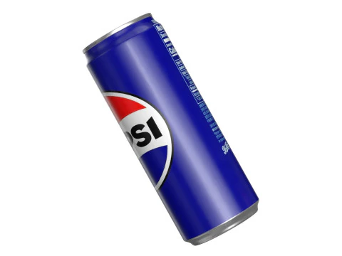 Pepsi Drink Can Sleek 330ml PBR 07 3D Model