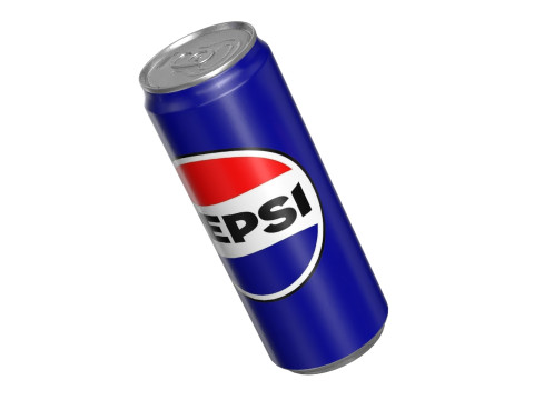 Pepsi Drink Can Sleek 330ml PBR 07 3D Модель