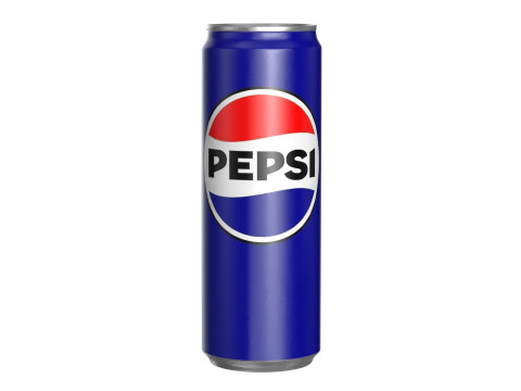 Pepsi Drink Can Sleek 355ml PBR 08 3D Model