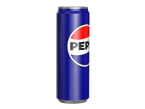 Pepsi Drink Can Sleek 355ml PBR 08 3D Model