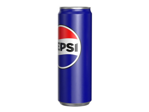 Pepsi Drink Can Sleek 355ml PBR 08 3D Model