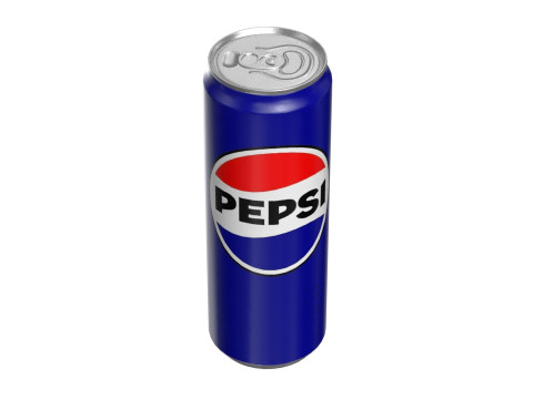Pepsi Drink Can Sleek 355ml PBR 08 3D Model