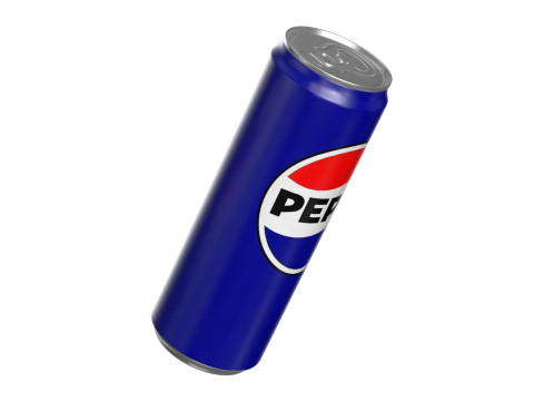 Pepsi Drink Can Sleek 355ml PBR 08 3D Model