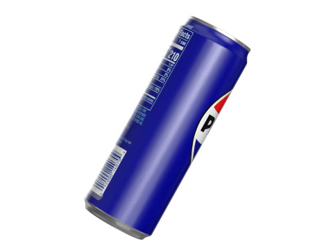 Pepsi Drink Can Sleek 355ml PBR 08 3D Model