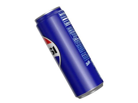 Pepsi Drink Can Sleek 355ml PBR 08 3D Model