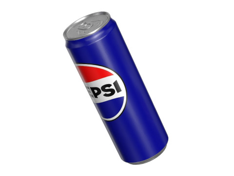 Pepsi Drink Can Sleek 355ml PBR 08 3D Model