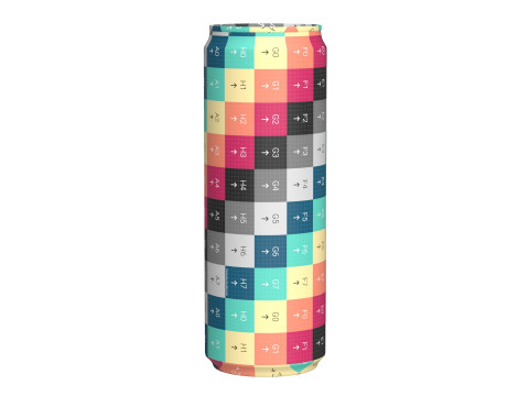 Pepsi Drink Can Sleek 355ml PBR 08 3D Model