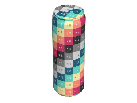 Pepsi Drink Can Sleek 355ml PBR 08 3D Model