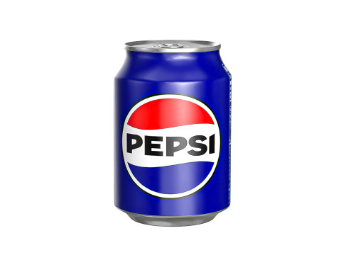 Pepsi Drink Can 250ml PBR 09 3D Model