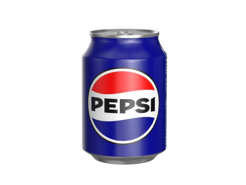 Pepsi Drink Can 250ml PBR 09 3D 模型