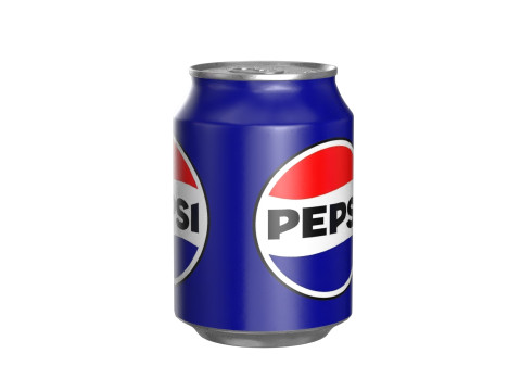 Pepsi Drink Can 250ml PBR 09 3D 模型