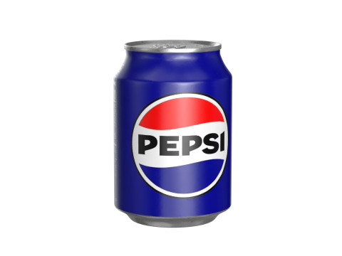 Pepsi Drink Can 250ml PBR 09 3D 模型