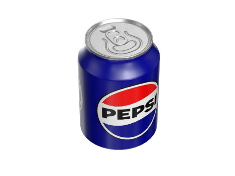 Pepsi Drink Can 250ml PBR 09 3D 模型