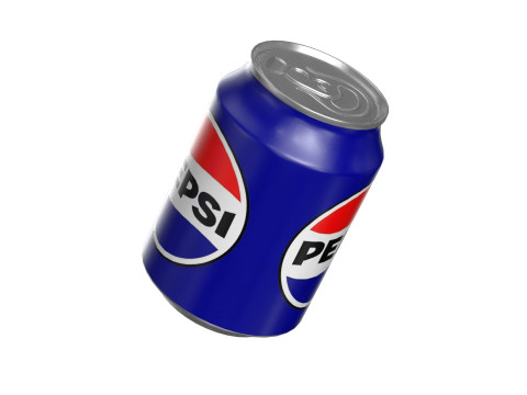 Pepsi Drink Can 250ml PBR 09 3D 模型