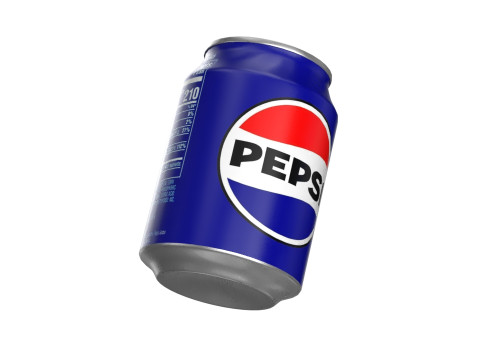 Pepsi Drink Can 250ml PBR 09 3D 模型