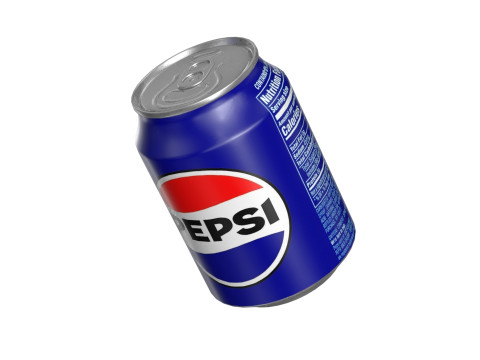 Pepsi Drink Can 250ml PBR 09 3D 模型
