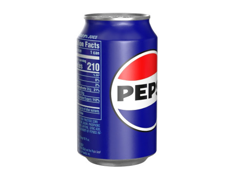 Pepsi Drink Can 330ml PBR 10 3D Model
