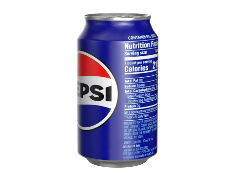 Pepsi Drink Can 330ml PBR 10 3D Model