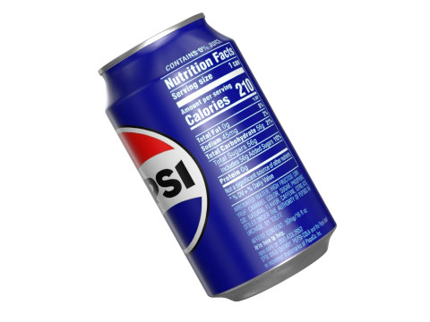 Pepsi Drink Can 330ml PBR 10 3D Model