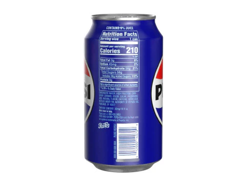 Pepsi Drink Can 355ml PBR 11 3D Model