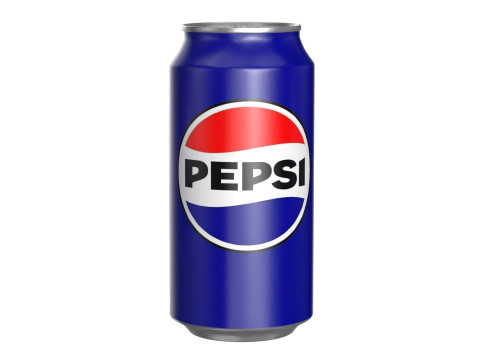Pepsi Drink Can 375ml PBR 12 3Dモデル
