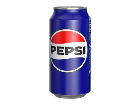 Pepsi Drink Can 375ml PBR 12 3Dモデル