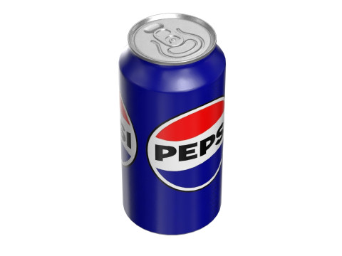 Pepsi Drink Can 375ml PBR 12 3Dモデル