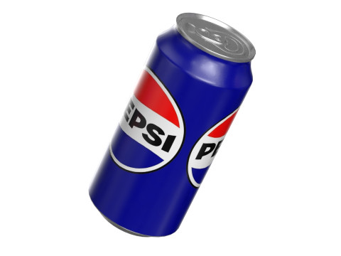 Pepsi Drink Can 375ml PBR 12 3Dモデル
