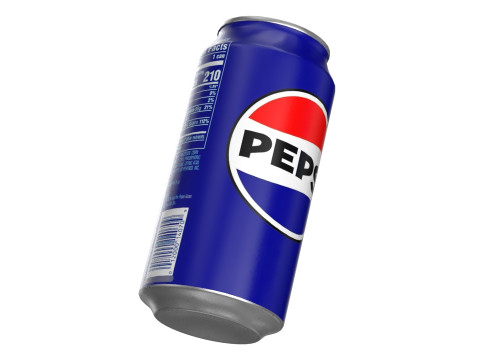 Pepsi Drink Can 375ml PBR 12 3Dモデル