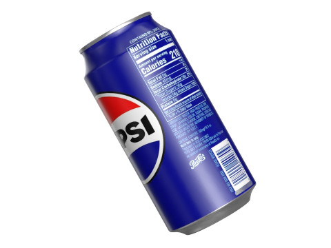 Pepsi Drink Can 375ml PBR 12 3Dモデル