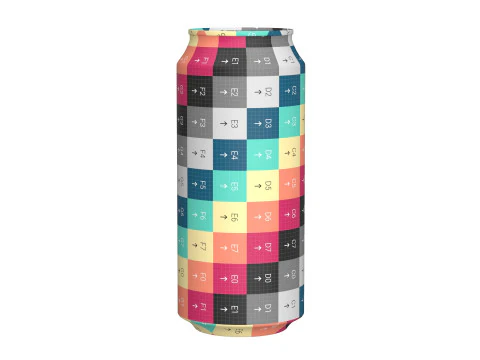 펩시 음료 캔 473ml PBR 13 3D 모델