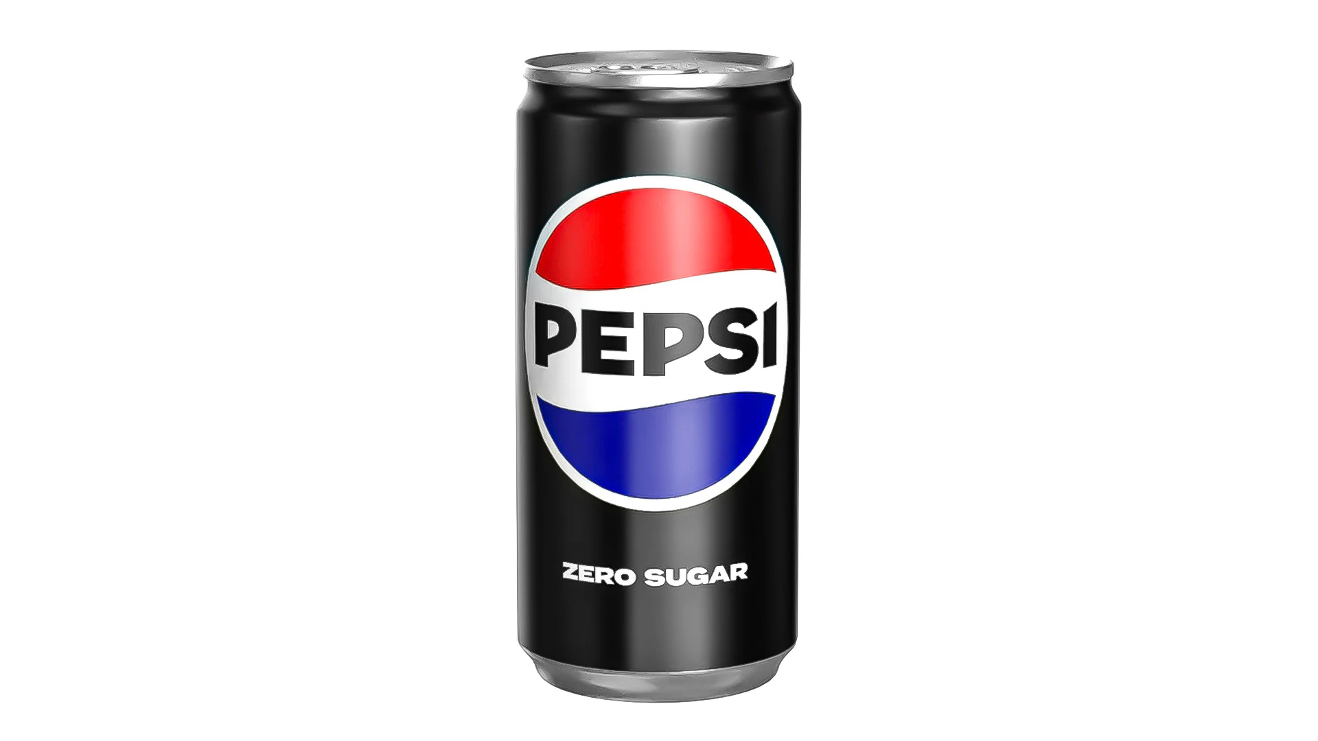 Pepsi Zero Drink Can Slim 190ml 01 3D Model .c4d .max .obj .3ds .fbx .stl .blend 