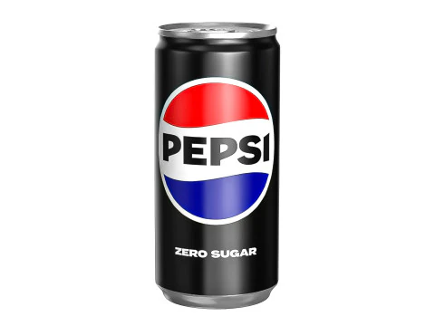 Pepsi Zero Drink Canette Slim 190ml 01 Modèle 3D