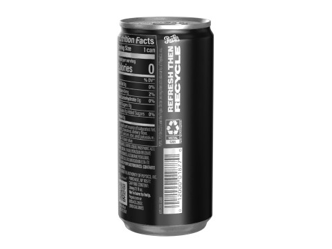 Pepsi Zero Drink Can Slim 190ml 01 3D मॉडल
