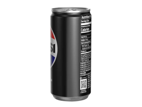 Pepsi Zero Drink Can Slim 190ml 01 3D Model