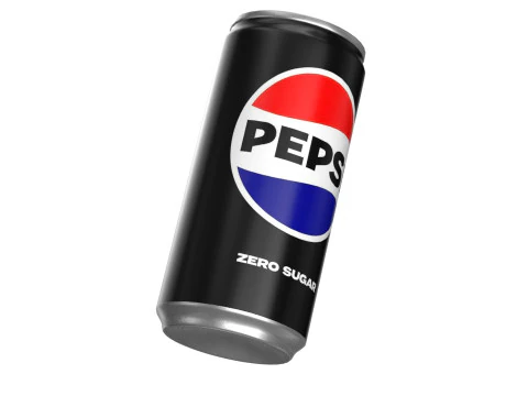 Pepsi Zero Drink Can Slim 190ml 01 3D Model