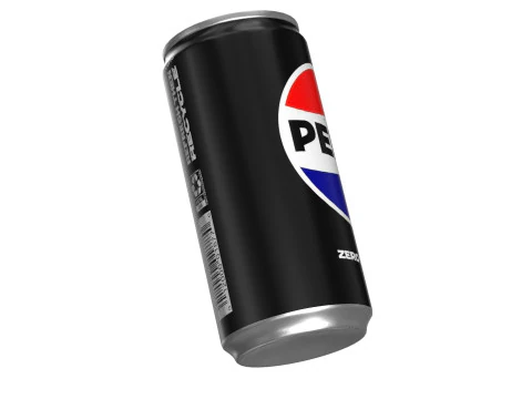 Pepsi Zero Drink Can Slim 190ml 01 3D Model