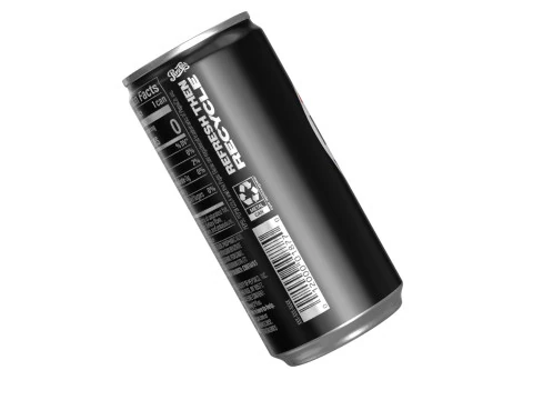 Pepsi Zero Drink Can Slim 190ml 01 3D Model