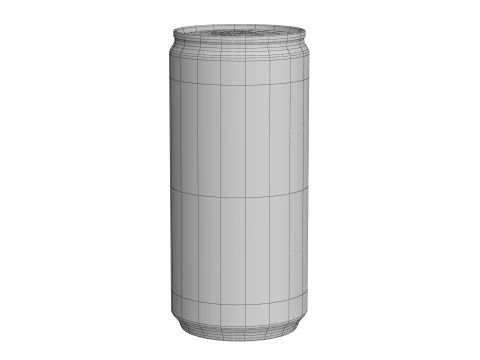 Pepsi Zero Drink Can Slim 190ml 01 3D Model