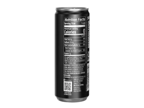 Pepsi Zero Drink Can Slim 250ml 02 3D Model
