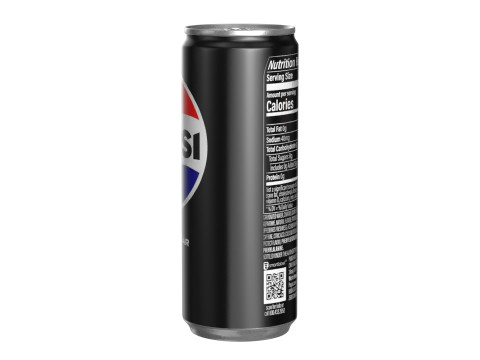 Pepsi Zero Drink Can Slim 250ml 02 Model 3D