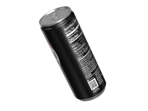 Pepsi Zero Drink Can Slim 250ml 02 Model 3D