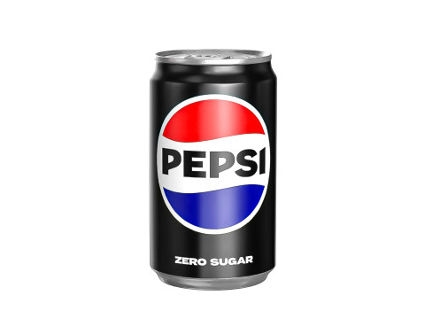 Pepsi Zero Drink Can Sleek 200ml 03 3D Model