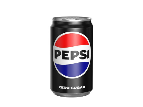 Pepsi Zero Drink Can Sleek 200ml 03 3D 模型
